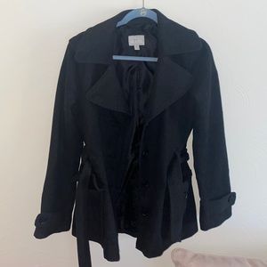 Black trench coat
